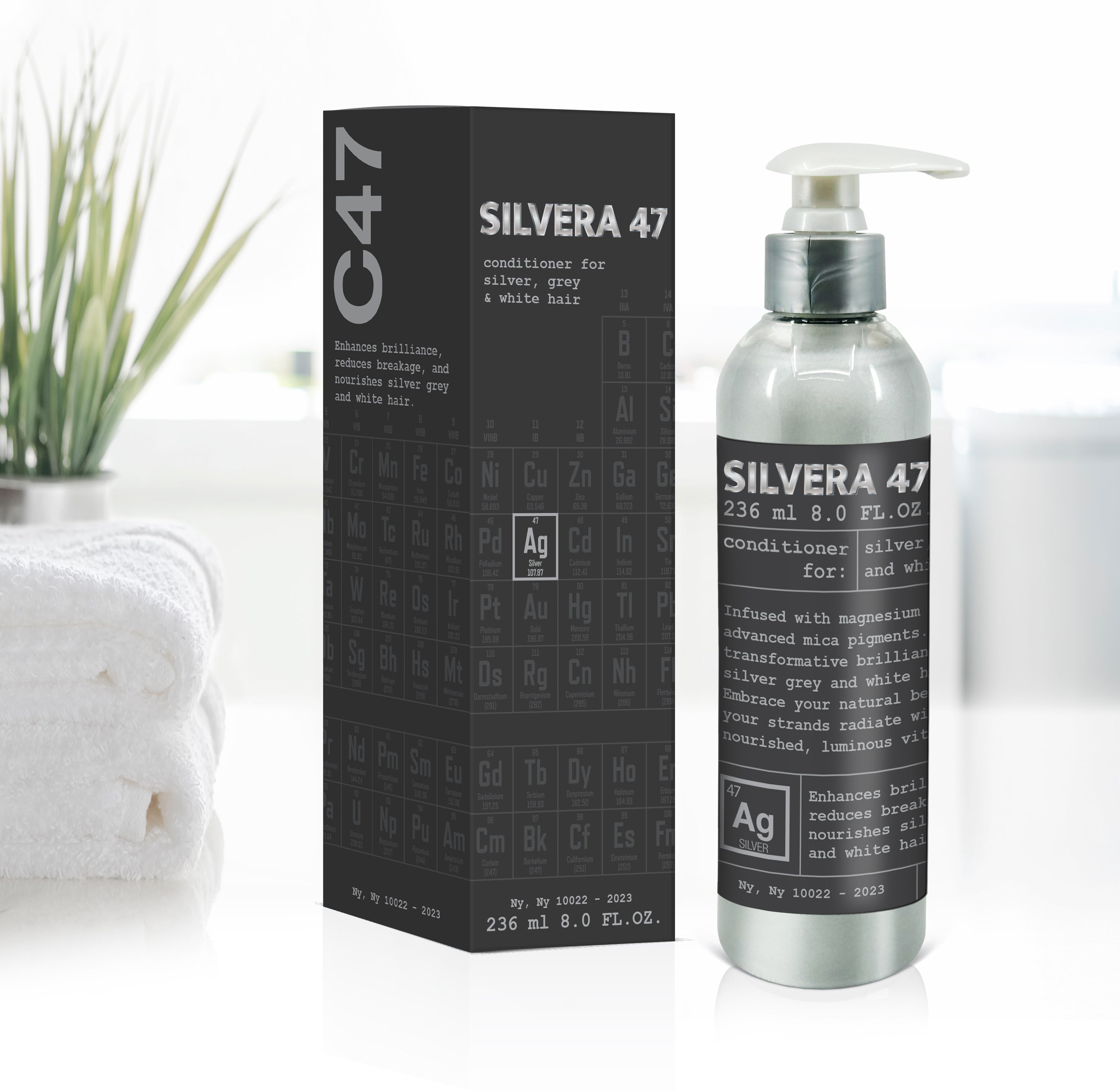 silvera 47 conditioner for grey hair